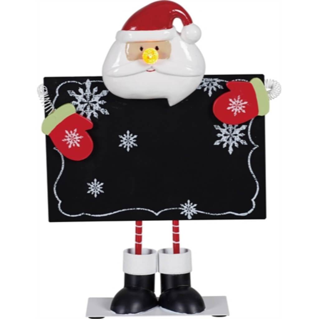 Resin/Metal Led Santa Magnet Chalk 