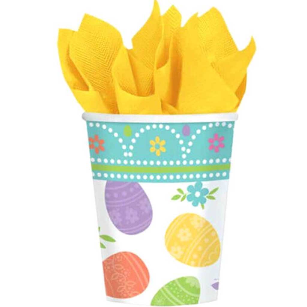 Lovely Easter Paper Cups 9oz 8pcs