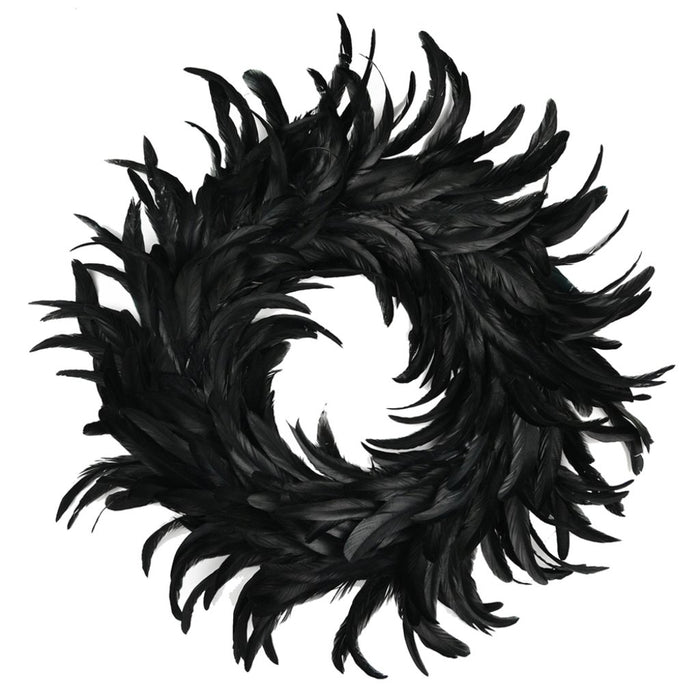 Cocktail Wreath 19in Black 