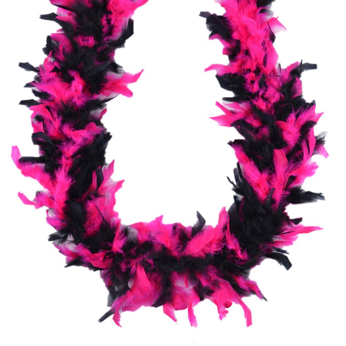 Chandelle Boa 45Gm Hot Pink/Black Mix 2Yds 