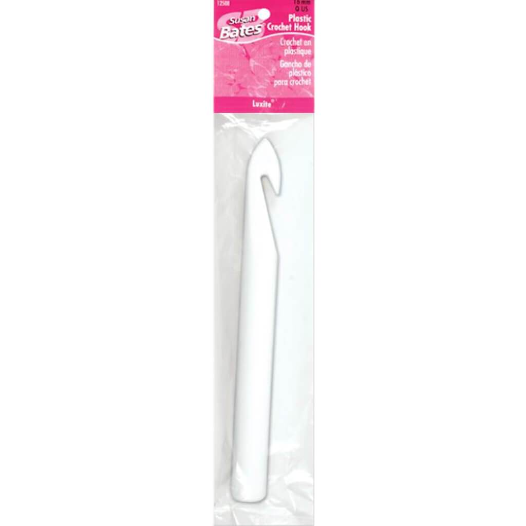 Susan Bates Luxite Bulky Plastic Crochet Hook 8in Size Q/16mm