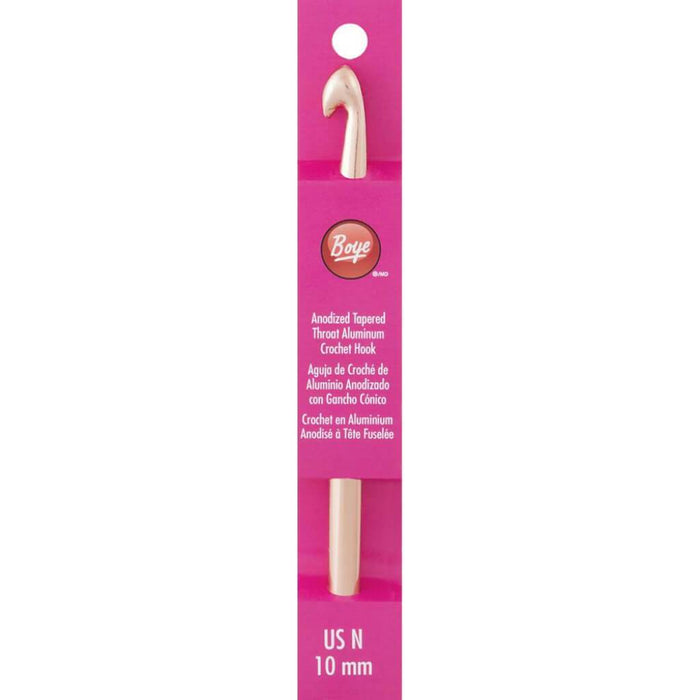 Boye Aluminum Crochet Hook 6in Size N15/10mm