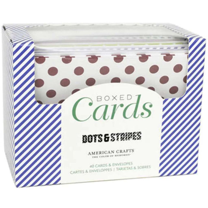 A2 Cards and Envelopes 4.3in x 5.7in 40/Box- Dots and Stripes