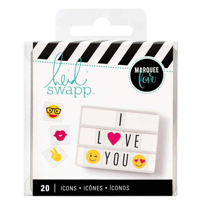 Heidi Swapp 20pcs Lightbox Icon Emoji
