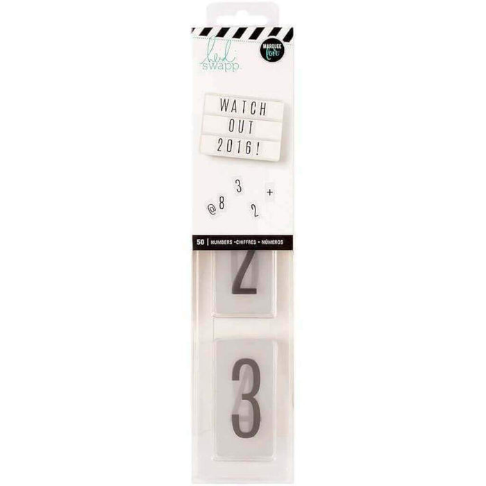 Heidi Swapp 50pcs Numbers Lightbox Inserts Black