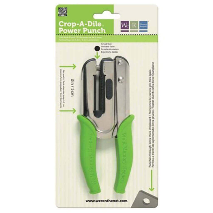 We R Makers Crop-A-Dile Single Hole Power Punch 0.25in hole