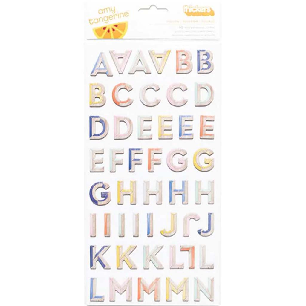 Chipboard Letter Stickers