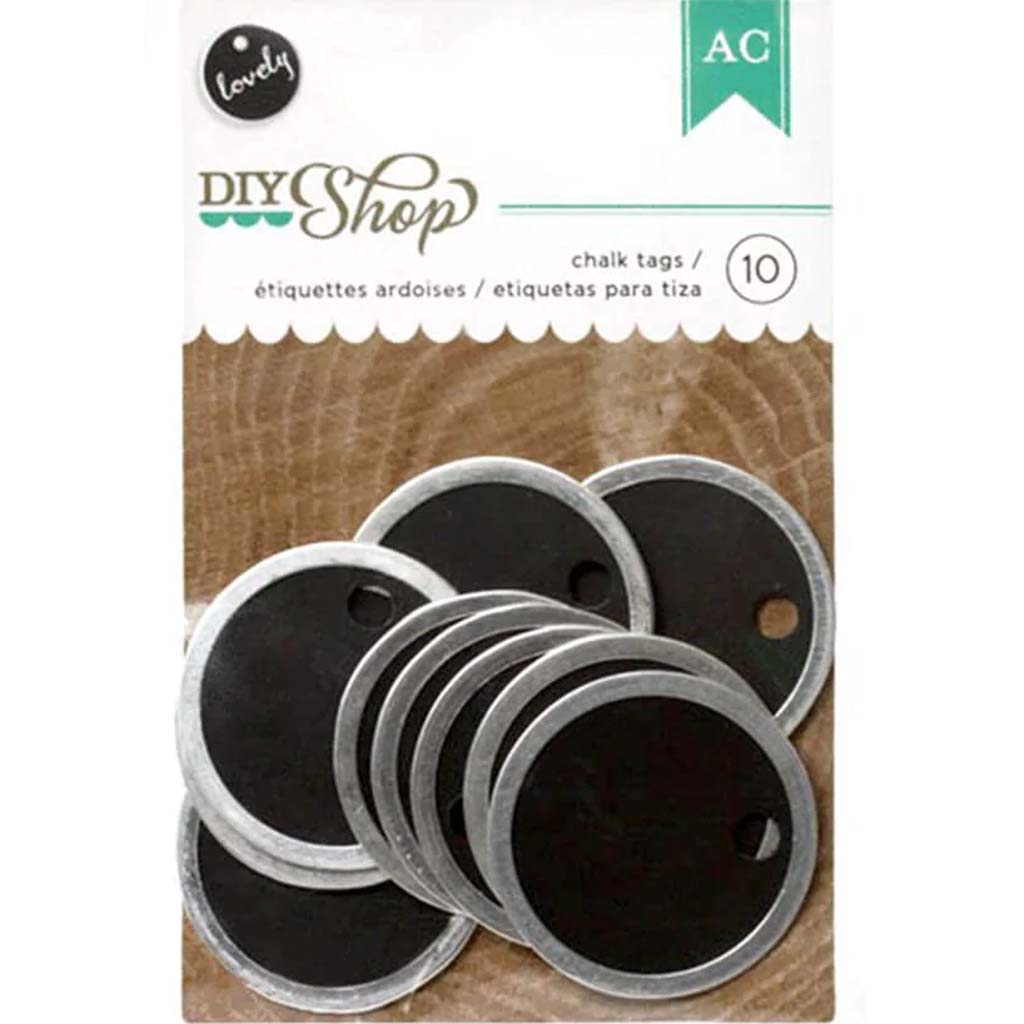 DIY Shop Round Metal Rim Tags