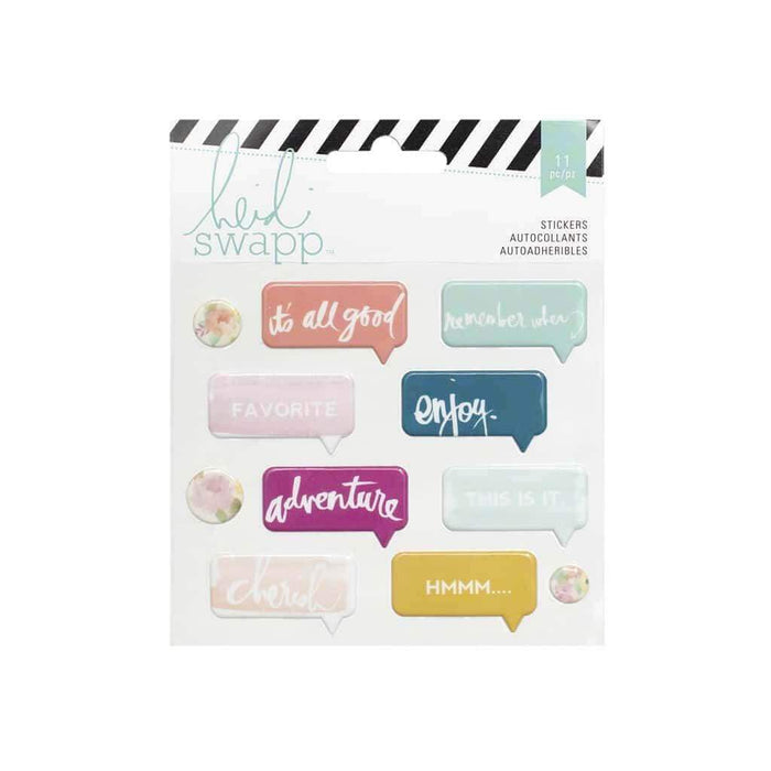 Heidi Swapp 11pcs Puffy Sticker Speech Bubble