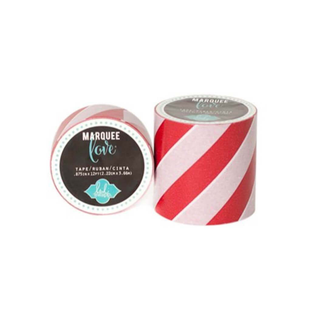 MARQUEE WASHI TAPE RED STRIPES .875IN 