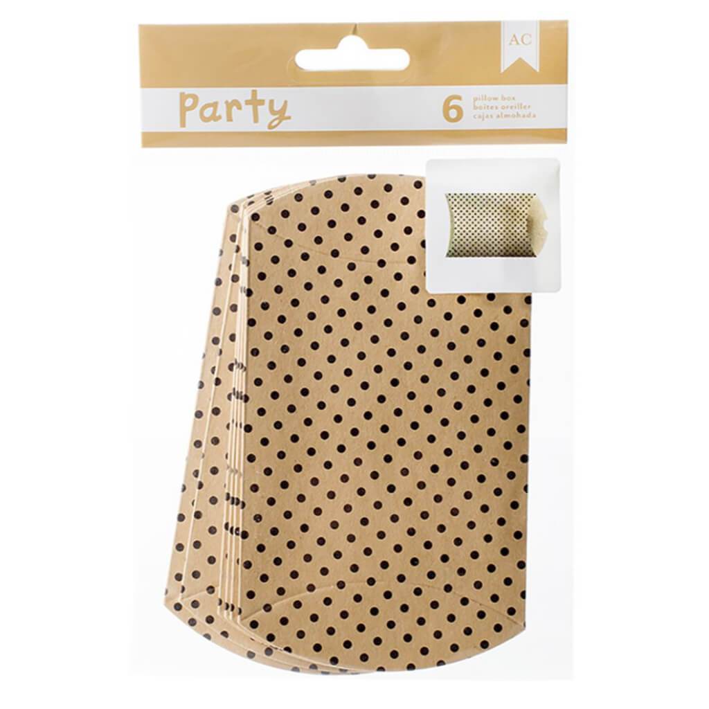 DIY PARTY PILLOW TREAT KRAFT BOXES 3IN X 3.5IN 