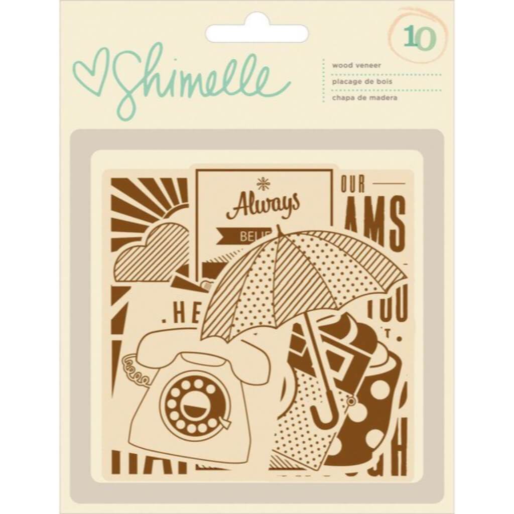 EMBELLISHMENT WOOD VENEER DIE CUTS 