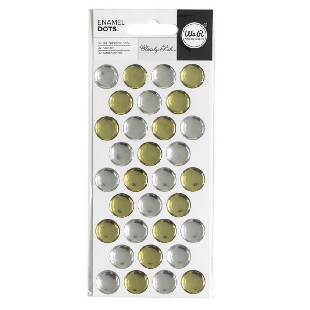 EMBELLISHMENT CLEARLY POSH ENAMEL DOTS 