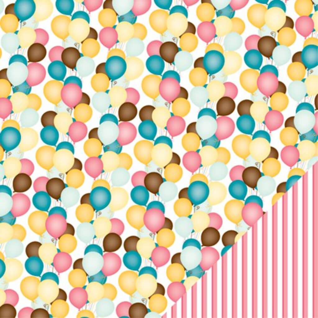 DOUBLE SIDED CARDSTOCK CONFETTI ARCHIE ANGEL FOOD 12IN X 12IN 