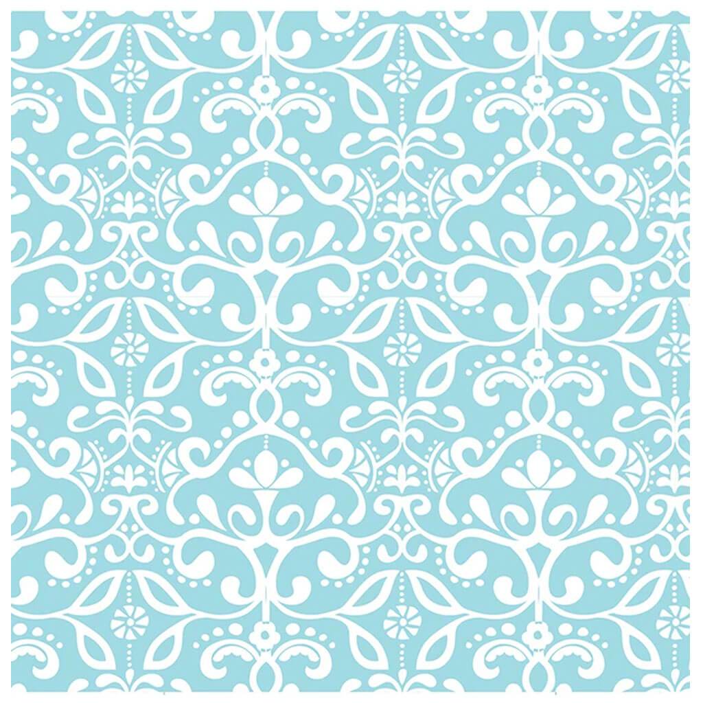 Cardstock Paper Damask Sky Blue 12in x 12in