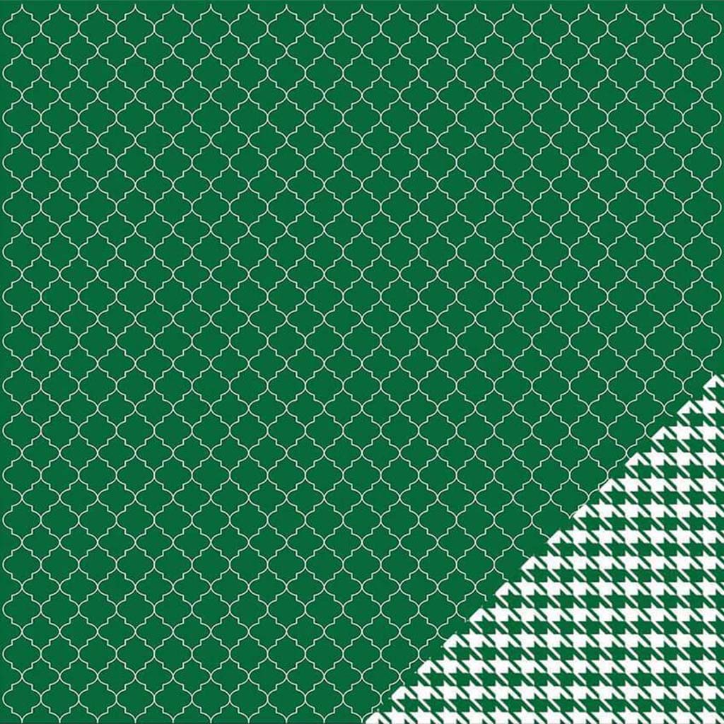 Cardstock Double Sided Quatra 12in x 12in Evergreen