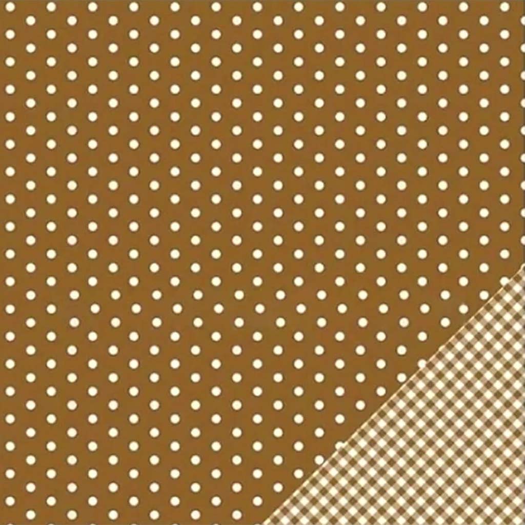 Paper Brown Dots 12in x 12in 