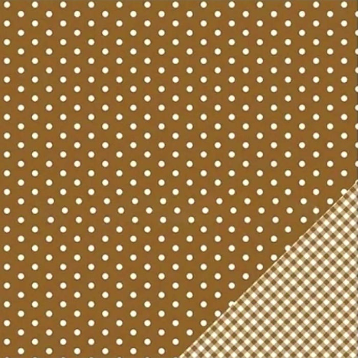 Paper Brown Dots 12in x 12in 