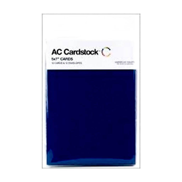 Cards and Envelopes 5in x 7in Marine - Set of 12