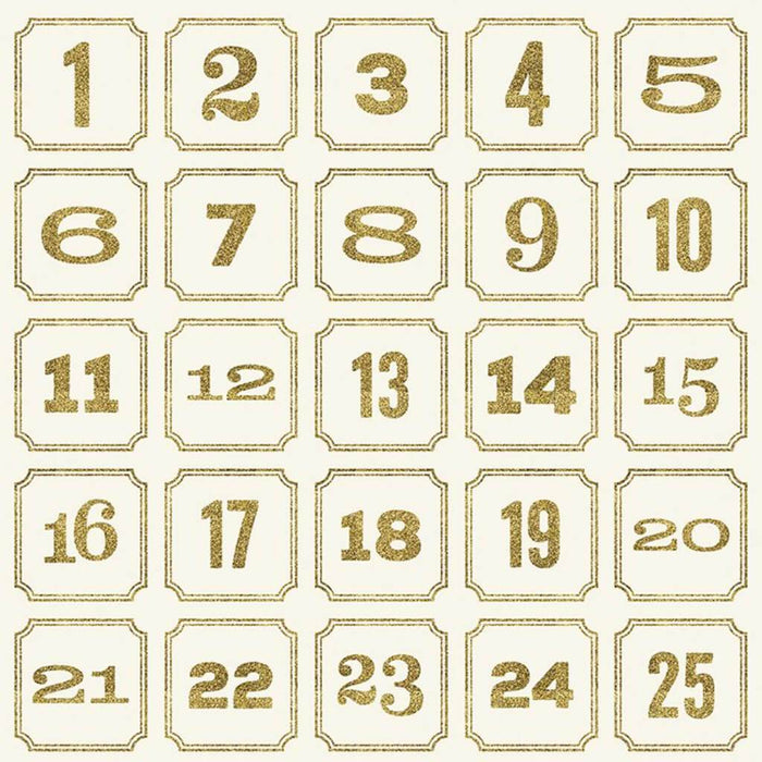 CARDSTOCK GLITTER ACCENTS CHRISTMAS MAGIC COUNTDOWN 