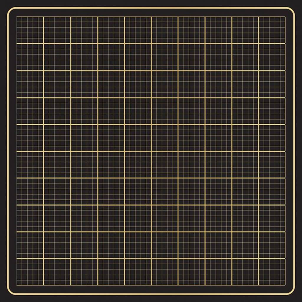 CARDSTOCK GOLD FOIL DOTS ON BLACK 12IN X 12IN 