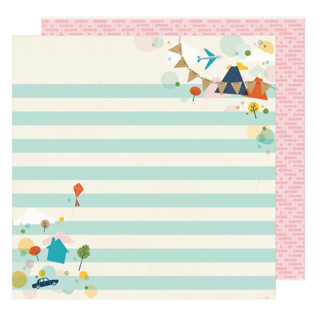 CARDSTOCK DOUBLE SIDED STROLL 12IN X 12IN 