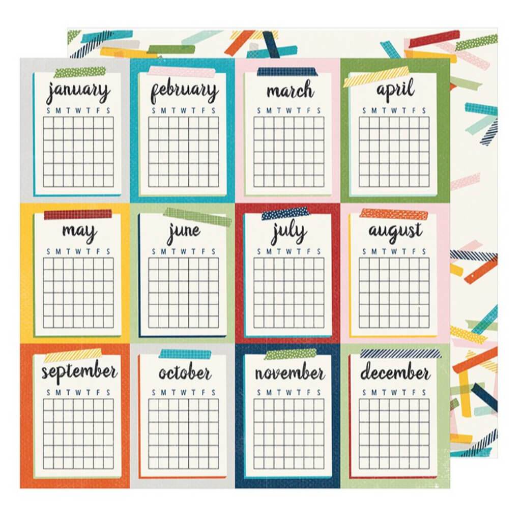 CARDSTOCK DOUBLE SIDED PLANS 12IN X 12IN 