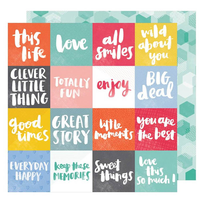 CARDSTOCK DOUBLE SIDED ALL SMILES 