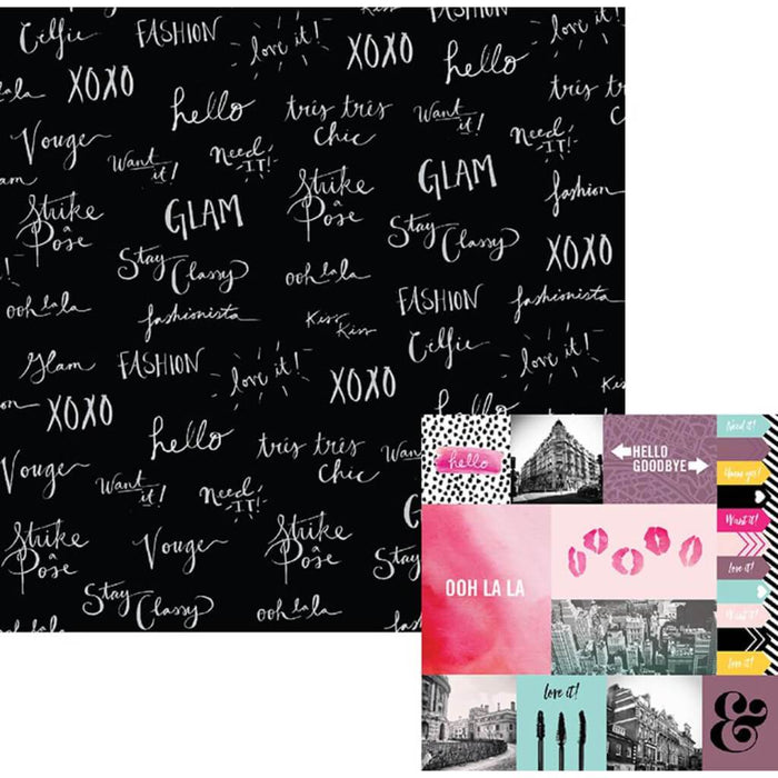 CARDSTOCK DOUBLE SIDED TRES CHICS 12IN X 12IN 