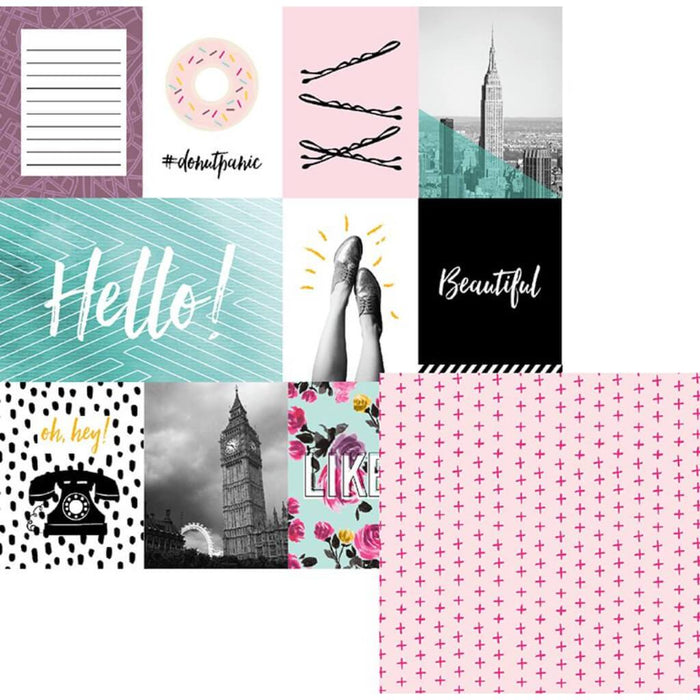 CARDSTOCK DOUBLE SIDED LIKE A GIRL 12IN X 12IN 