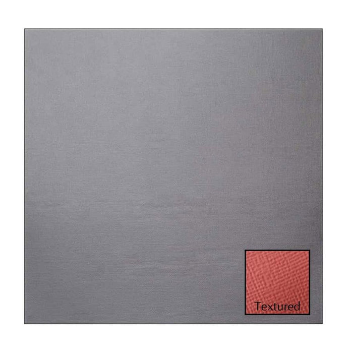 80lb Textured Cardstock 12in x 12in Graphite
