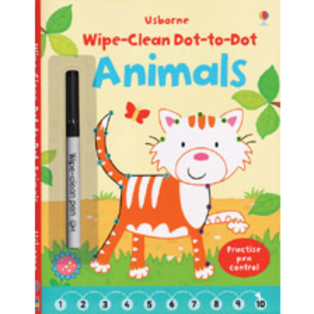 Wipe-Clean Dot-to-Dot Animals Books