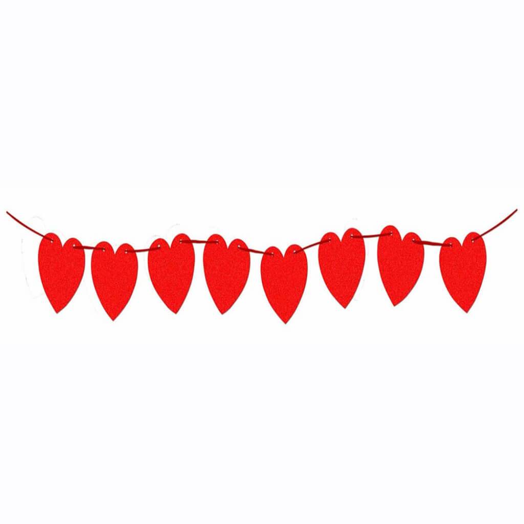DIAMOND BANNER- RED HEARTS 