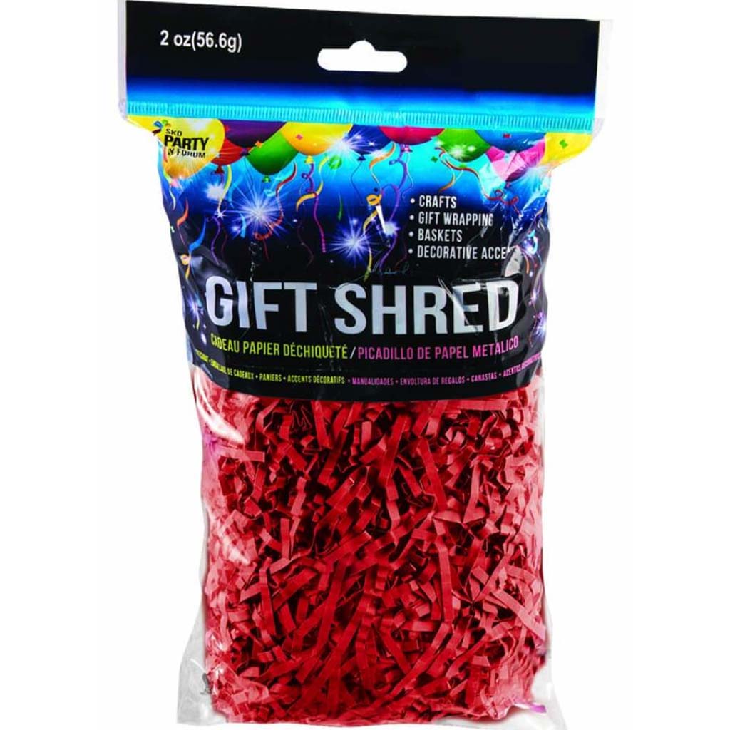 PAPER SHRED RED 2OZ 