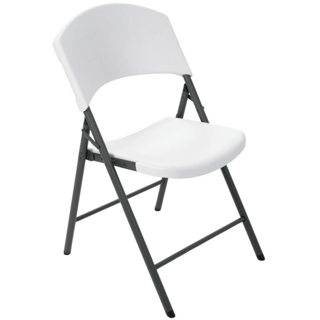 CHAIRS FOLDING CONTOURED WHITE 