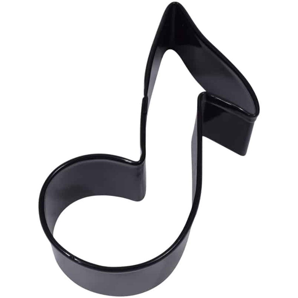 Music Note Black Cookie Cutter, 3.5in