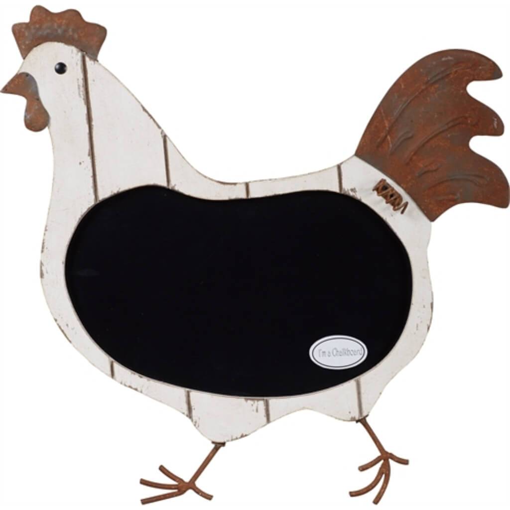 Mdf/M Etal Rooster Chalkboard 