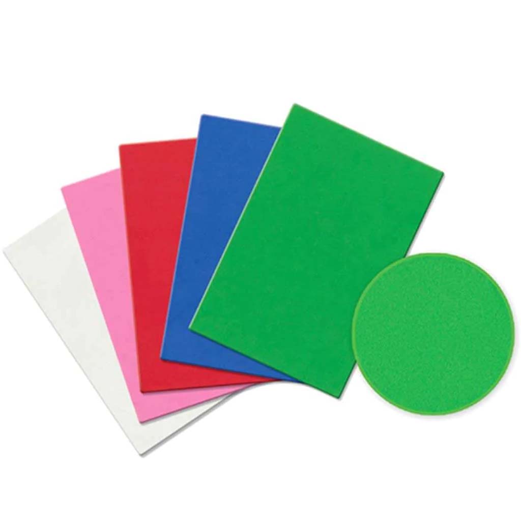 FUN FOAM SHEETS 5.5X8.5IN 1.5M M PRIMARY ASSORTED PRIMARY 