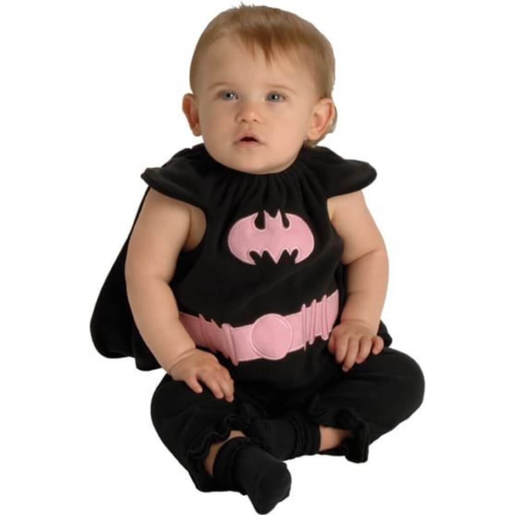 Pink Batgirl Bib with Cape