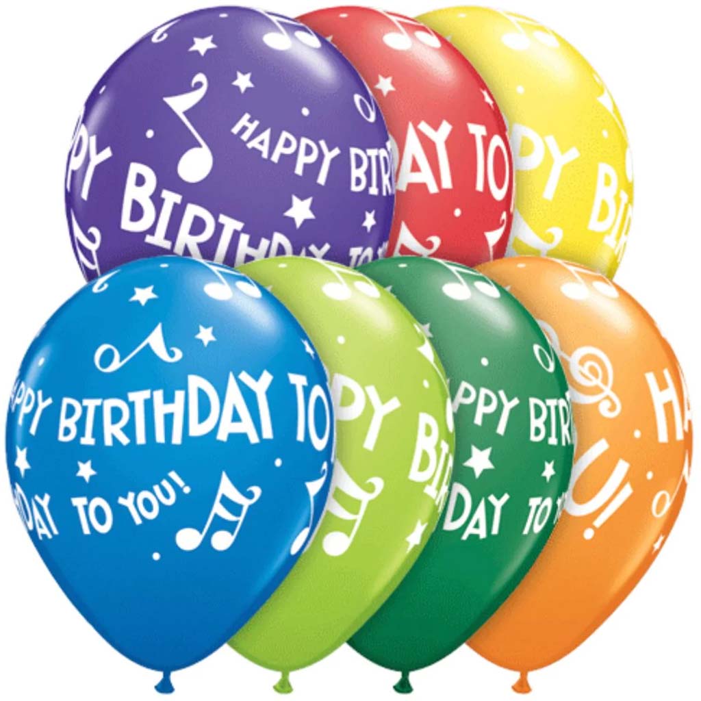 Birthday To You Music Notes 11in 