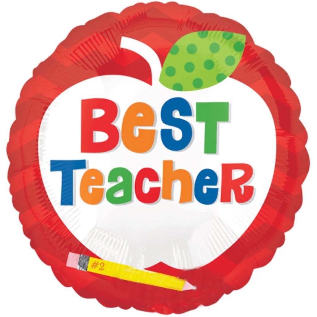 Best Teacher Apple 18in 