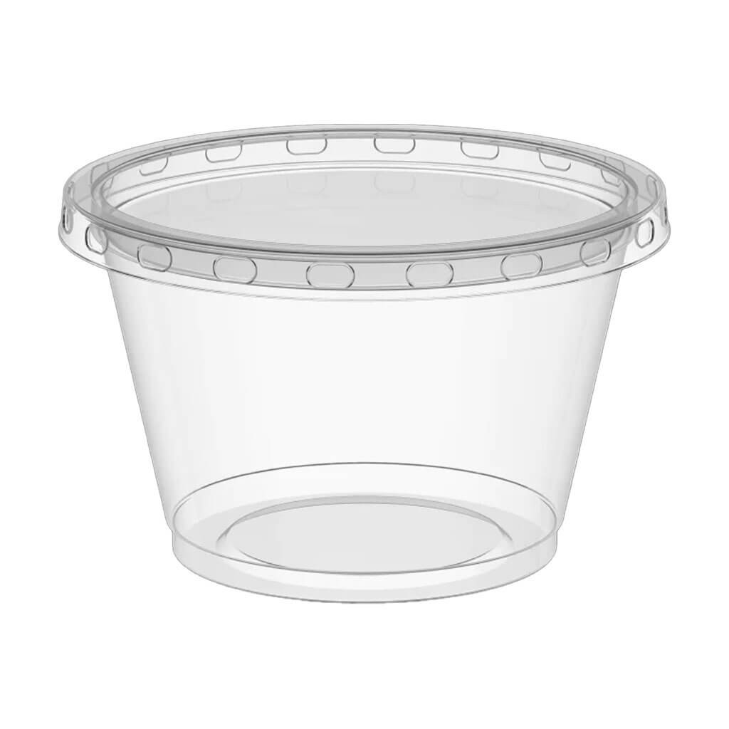 Plastic Cup With Lid 4oz, 16ct