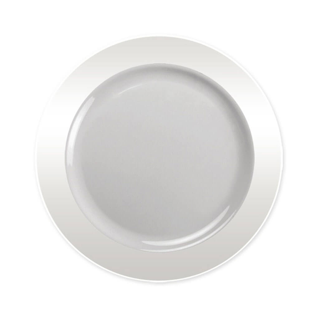 Magnificence Clear Plastic Banquet Plate 10.25in, 30ct