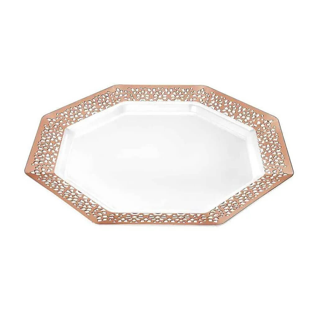 Lillian Lacetagon Gold Pearl Plate 7.5in, 10ct