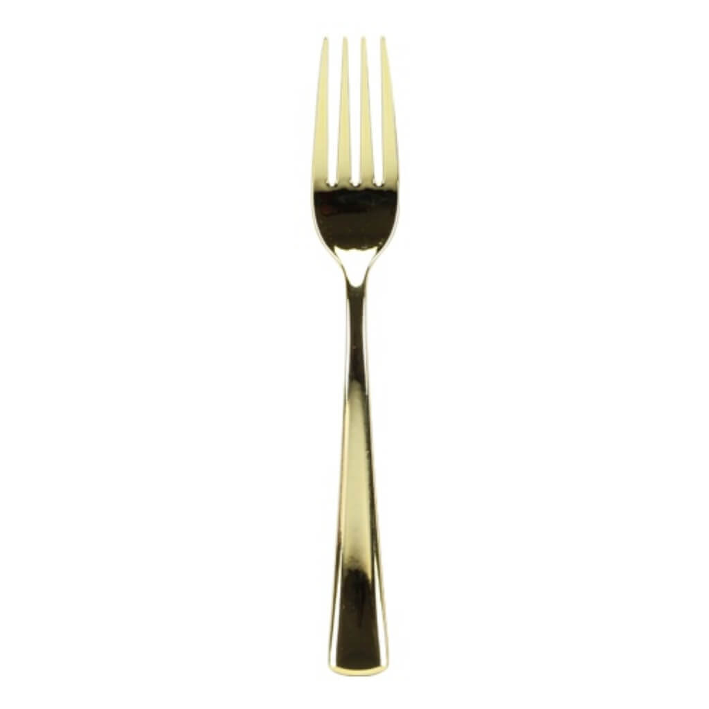 Lillian Polished Gold Forks, 24ct