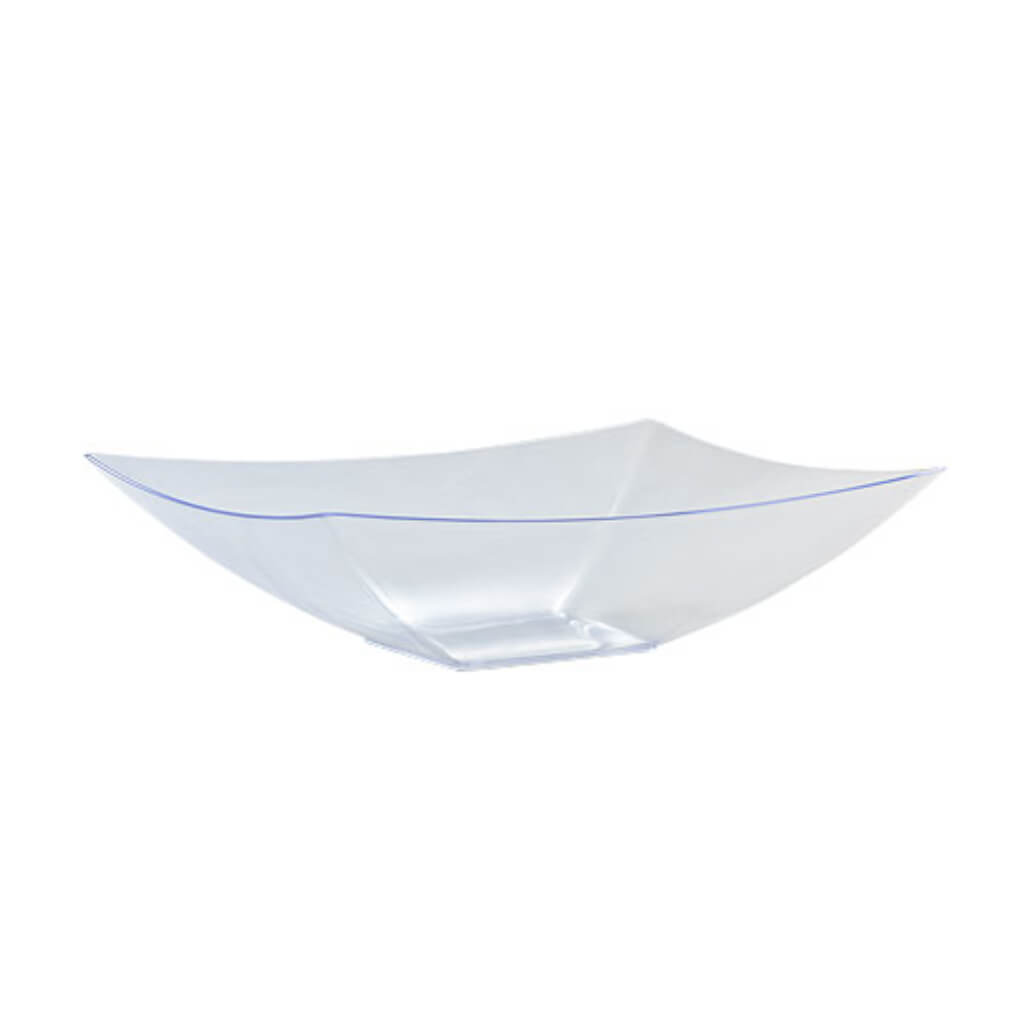 Rectangular Plastic Serving Bowl Clear 64oz 