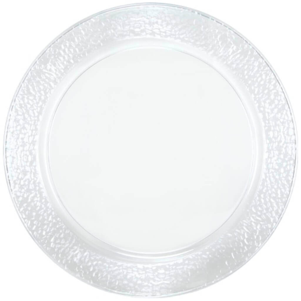 Lillian Round Clear Tray 13.5in, 2Pk