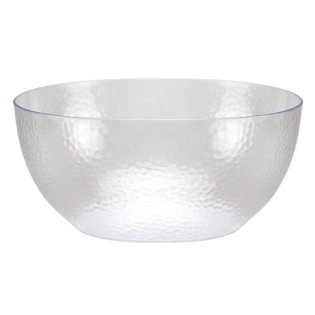 Lillian Clear Pebbled Serving Bowl, 140oz