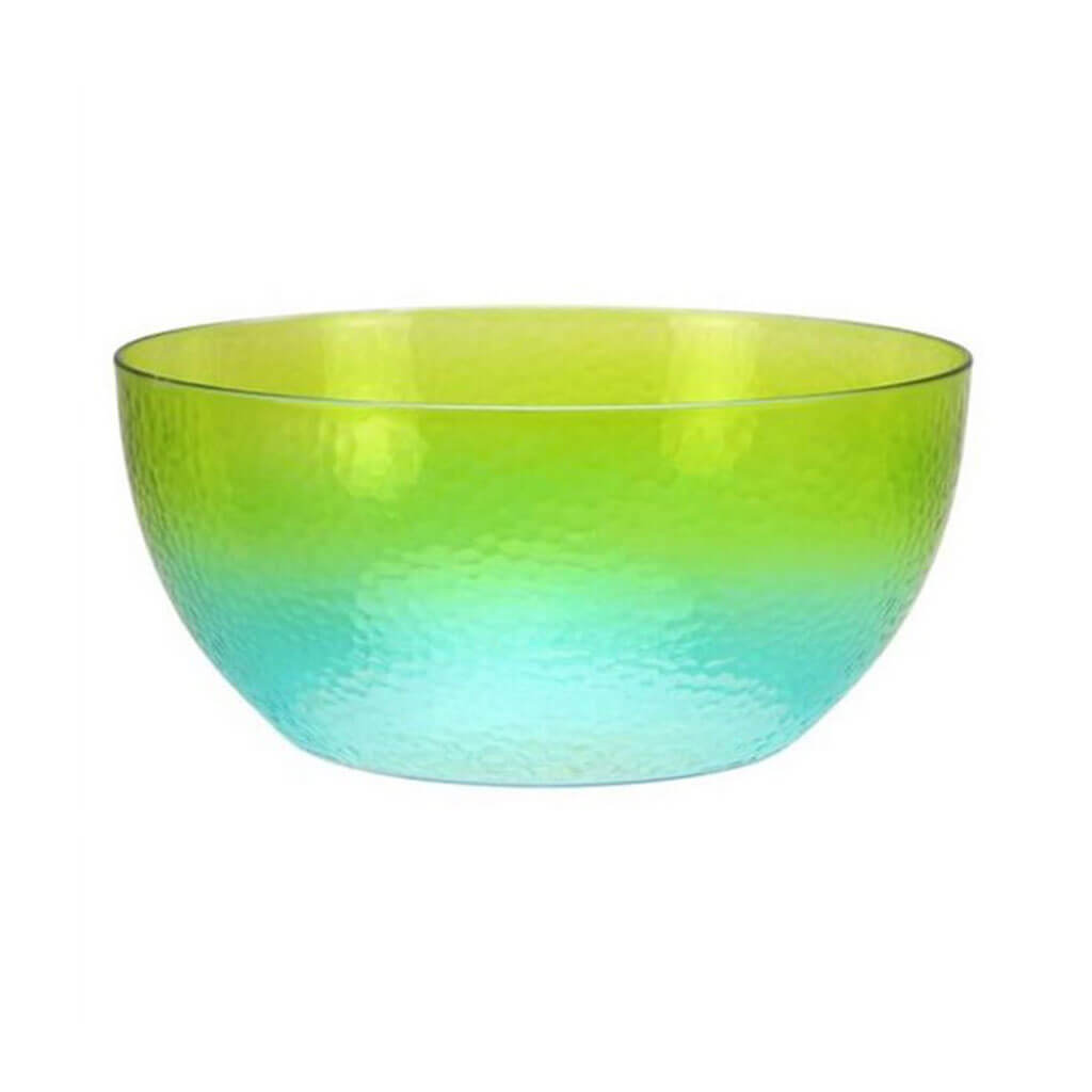 Neon Green Blue Pebbled Bowl, 140oz