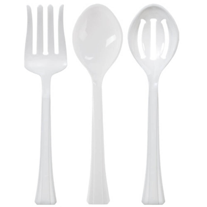 Serving Set 3pc, Pearl 1 Spoon, 1 Fork, 1 Slotted Spoon